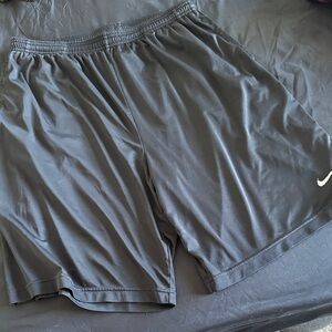 Nike Men's Charcoal Gray Dri-Fit Athletic Shorts